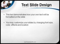 Working Together PowerPoint Template text slide design