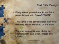 puzzle PowerPoint Template text slide design