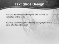 Wireframe Globe PowerPoint Template text slide design