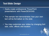 Raising The Pulse PowerPoint Template text slide design