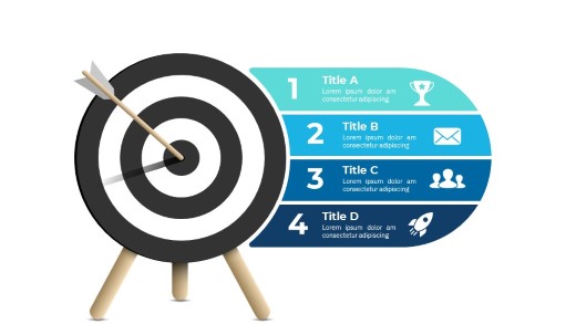Marketing Target 04 PowerPoint Infographic pptx design