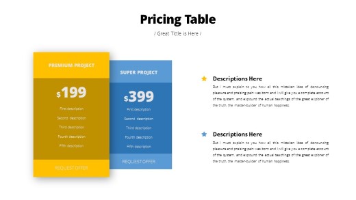 Pricing Table 04 PowerPoint Infographic pptx design